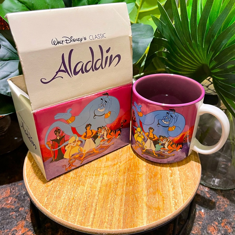 Disney Aladdin Coffee Tea Cup Japan Mug with Box
